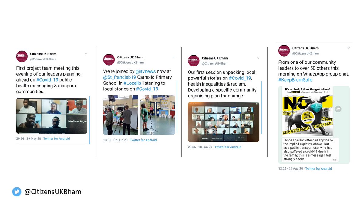 [4] The listening campaign put fighting the spread of  #Covid_19 & responding to the arising issues faced by our communities at the top of our focus. We teamed up with  @healthybrum as a community partner to do this.