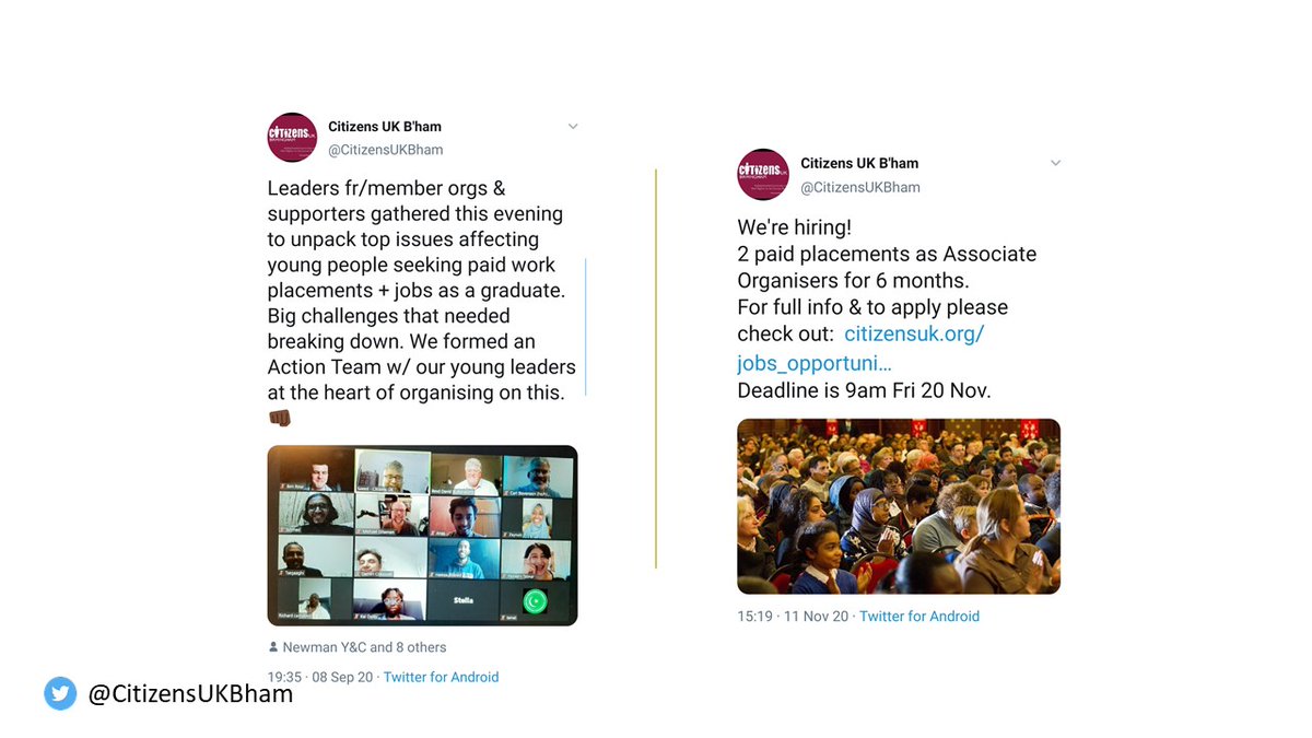 [6] On 'making our families better off' the real  @LivingWageUK campaign became significant as low paid key workers joined the list of pandemic heroes. We stepped up to model paid work placements (more to do) & our homeless families organising got a boost with  #BrumWish.