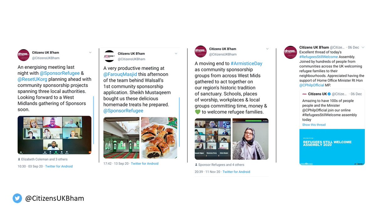 [7] On 'building a region of welcome', 5 years of organising on Sanctuary led to support for more community sponsorship + resettlement of refugees, whilst we built the power of ethnic minority businesses to survive the pandemic.