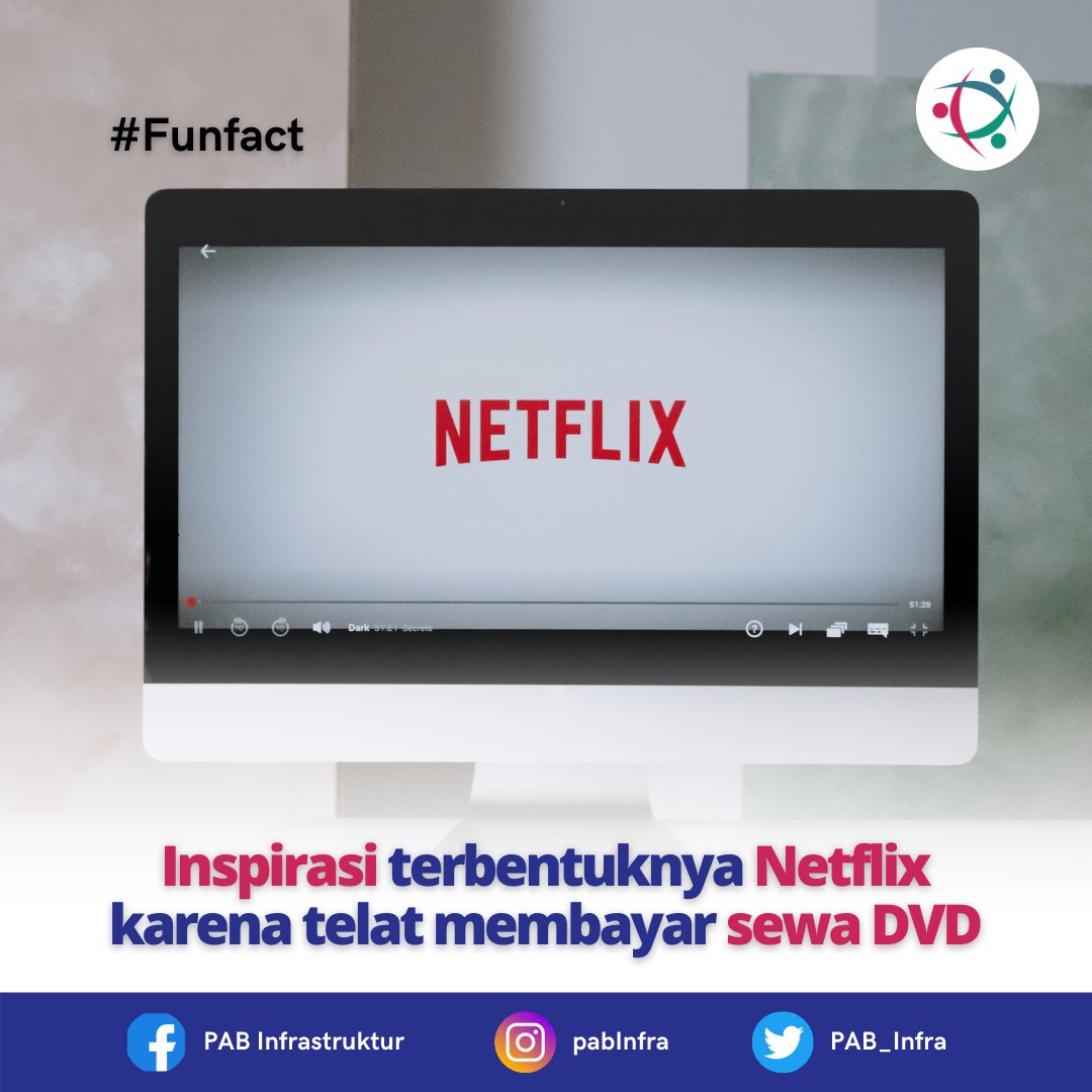 PAB_Infra's tweet image. Layanan streaming Netflix dimulai saat pendirinya, Reed Hastings, membayar denda $40 karena telat mengembalikan DVD di toko Blockbuster di sekitar rumahnya. Dan oleh karena itu semua bisa menjadi inspirasi menjadi sukses.