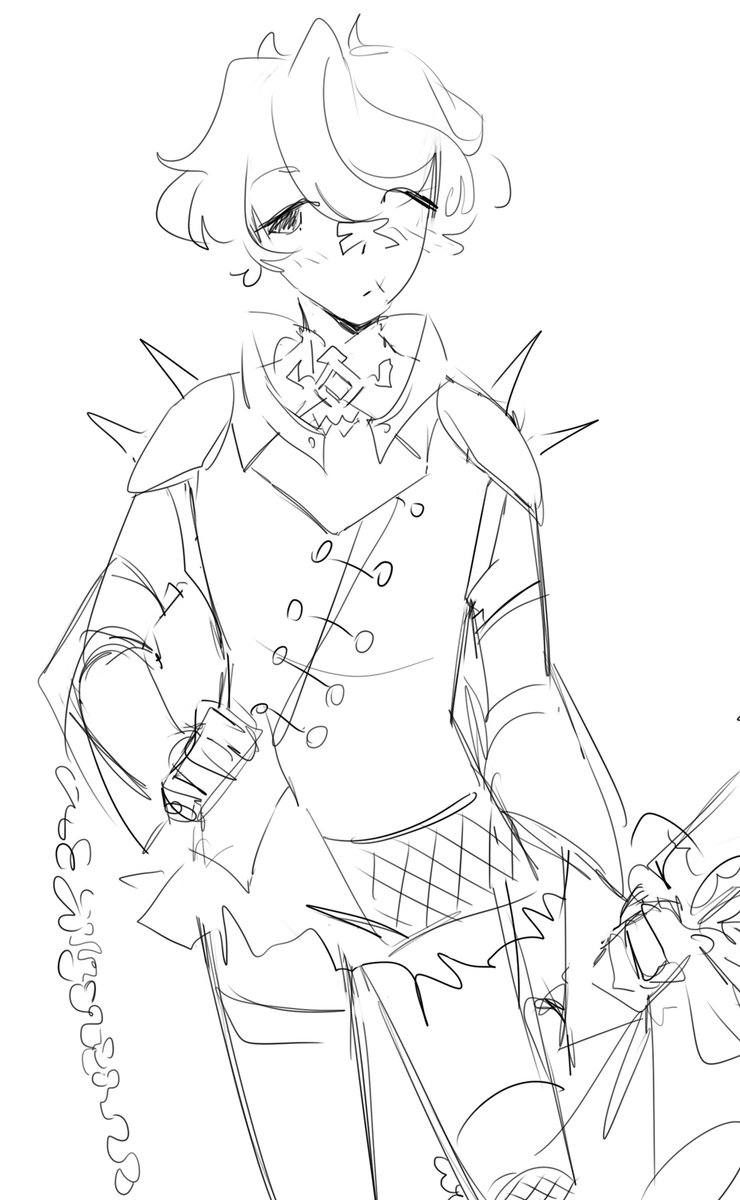 counameh's tweet photo. as we talk about gi, no context genshin fukase sketches https://t.co/reMVa7gfAi