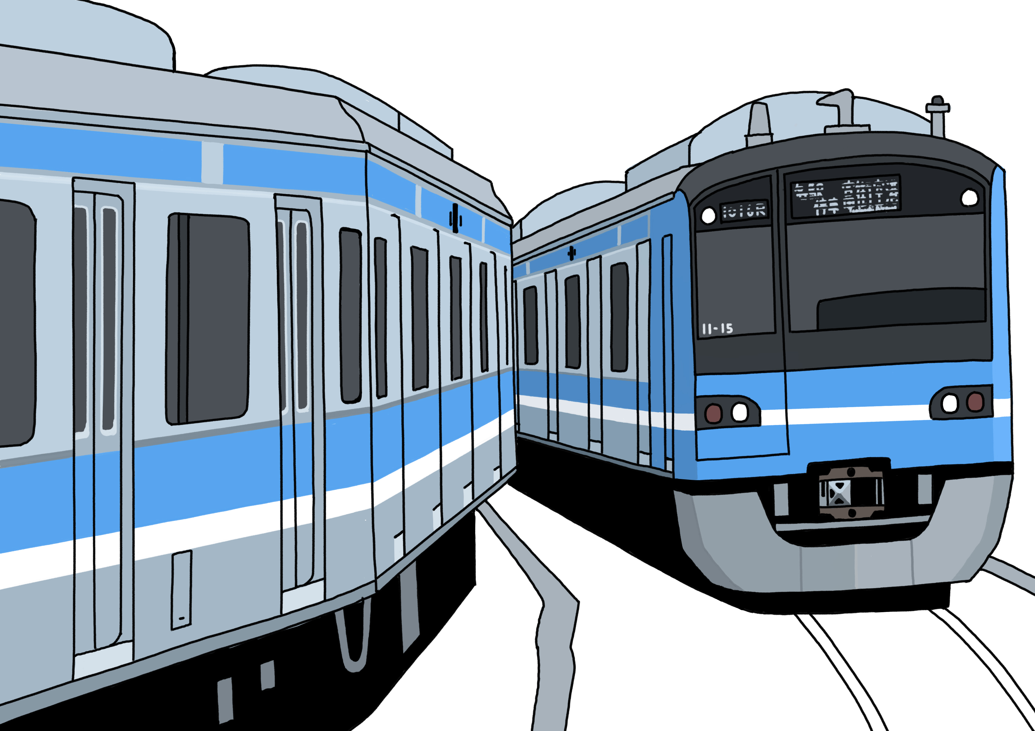 Twitter 上的 月夜野考 両得電鉄10系0番台 イラストは津喜線所属編成です 以前は急行運用にも入っていましたが 最近は2階建て車両を連結していない関係で 各駅停車運用に入ることがほとんどです 架空鉄道 妄想鉄道 イラスト T Co Gr0eqbarga Twitter