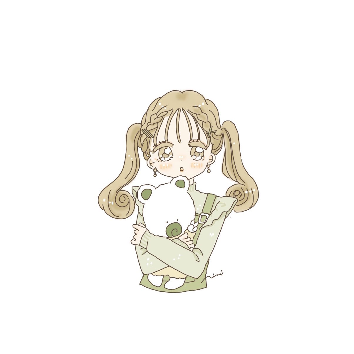 にみ ゆるふわイラスト フリーアイコンカラーバージョン じろーちゃんと女の子だよ ご使用の際はツイートの注意点を一読下さい T Co Dtmjmmynqf Twitter