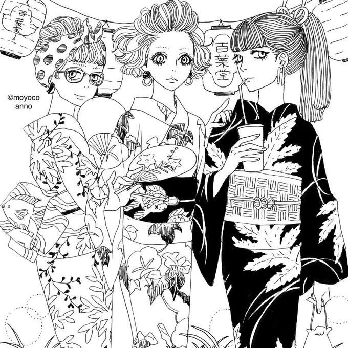 KIMONO GIRLS calendar 2021#百葉堂 #浴衣 