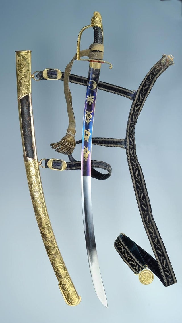 blued and gilded Sabre that belonged to French General Étienne Gudin