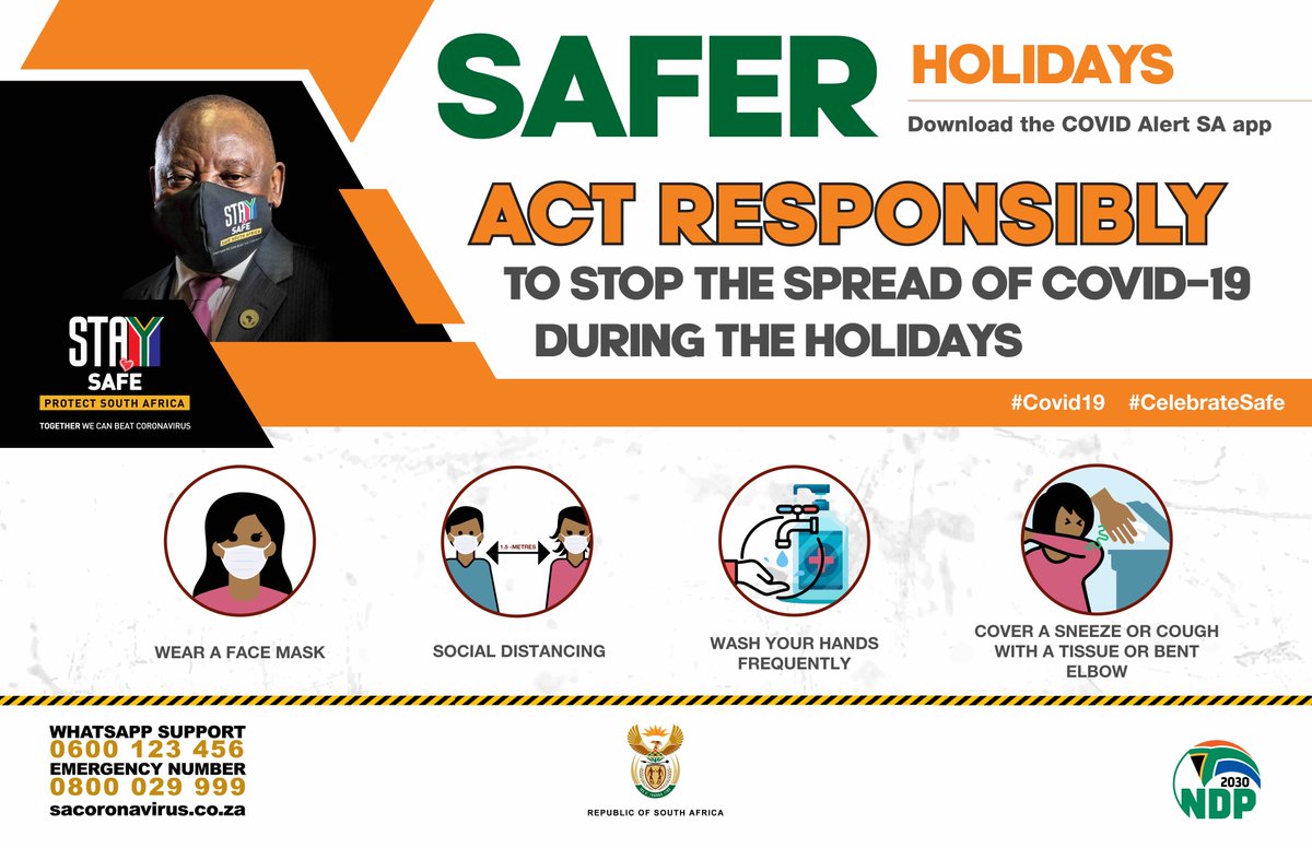 Play your part in reducing the transmission of the coronavirus by wearing a mask that covers the nose and mouth whenever in public. 

#VisitGauteng #Covid19SA #GPSummerDifferently