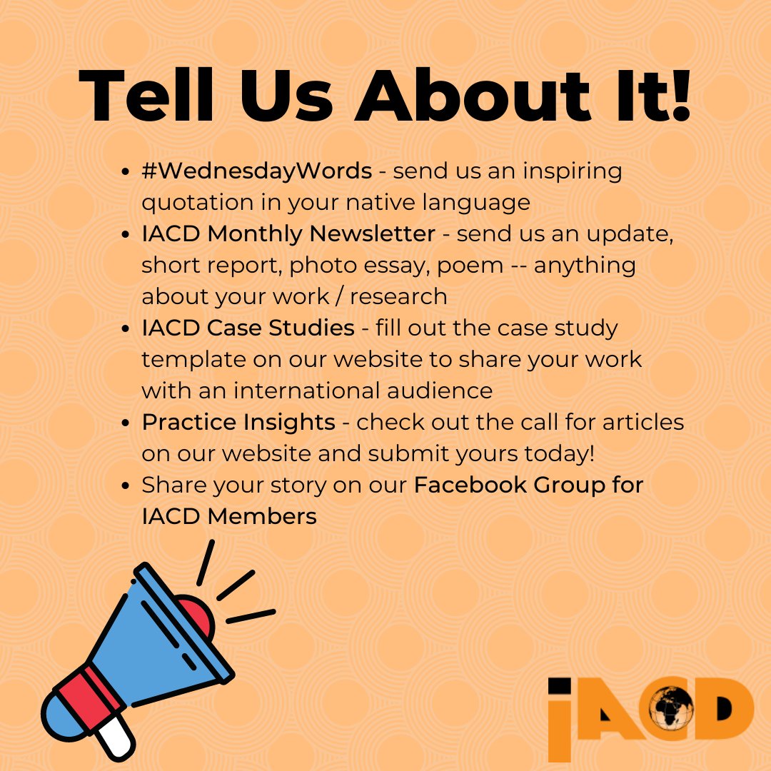 If you could share one story from 2020 with IACD, what would it be? Don't be shy - email us at membership@iacdglobal.org and tell us about it! #IACD #CaseStudies #Research #Newsletters #PracticeInsights #IACDMembershipBlog