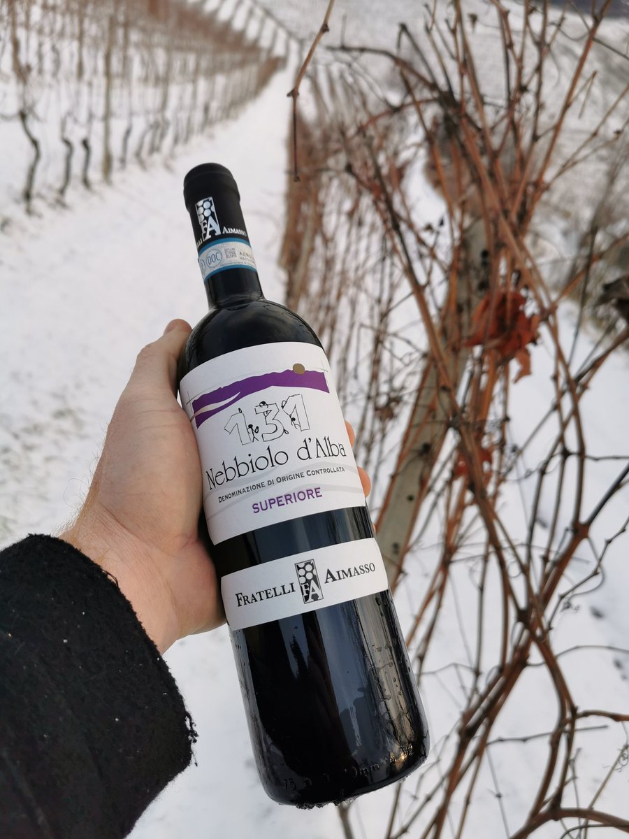 Volevo confrontare il punto di bianco dell' etichetta con la neve😜

#nebbiolo131 #wine #langhe #dianodalba #soridellapezzea