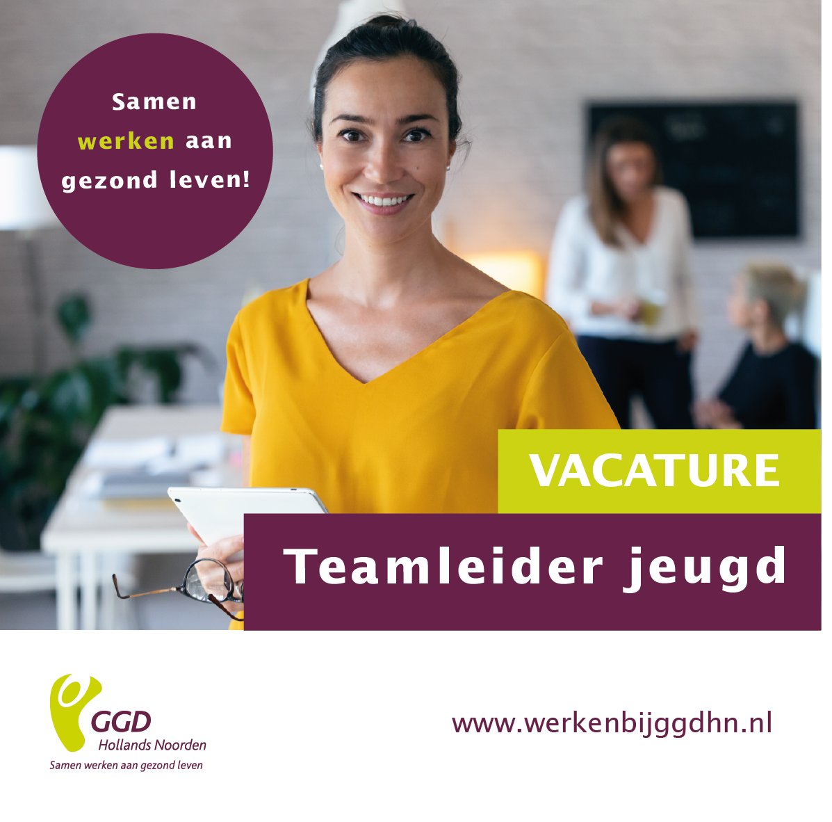 GGDHN's tweet photo. Wij zijn op zoek naar een #teamleider #jeugd voor 28-36 uur pw. Ben je een #teamspeler die het beste uit onze betrokken collega’s van de #Jeugdgezondheidszorg (JGZ) kan halen? Dan zijn wij op zoek naar jou! https://t.co/hJAsChRD85 #vacature #GGDHN #werkenbijGGDHN https://t.co/9nAbuA266I