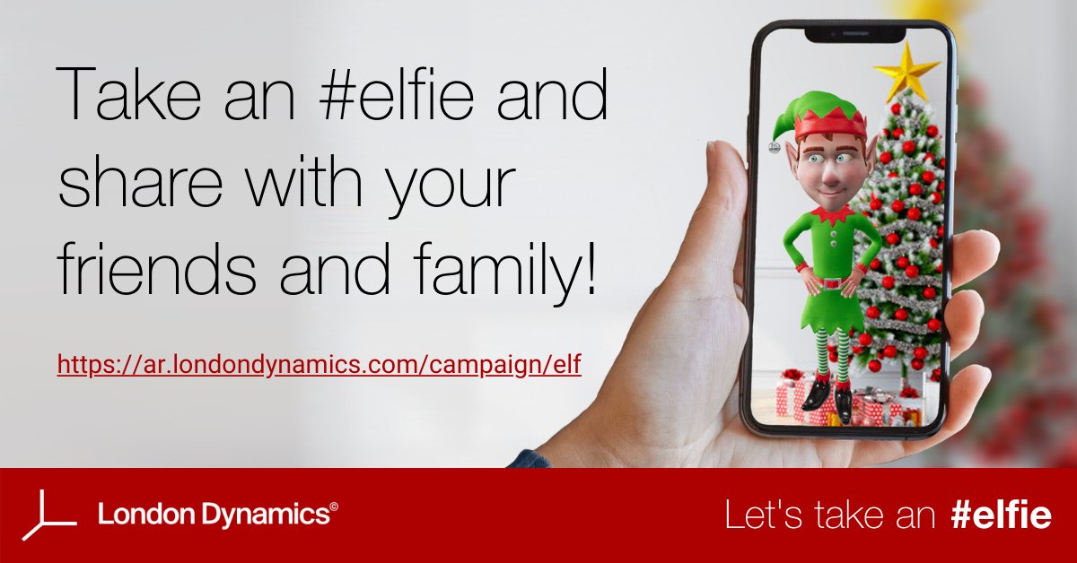 On the fifth day of #Christmas my true love gave to me…

A #selfie with the #Elfie??

Hmm, try it for yourself: ar.londondynamics.com/campaign/elf

#Christmas2020 #AR