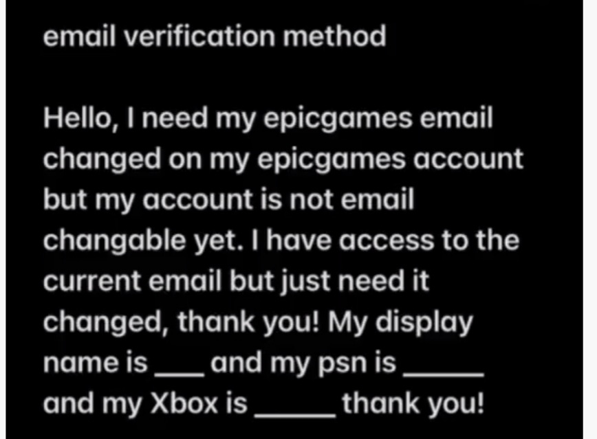 leaks_shadow's tweet photo. @FortniteStatus Hey, most of the fortnite accounts are getting hacked because of this method (The image). So please patch this. Thank you! (Source from TikTok) https://t.co/maTjMCWTmg