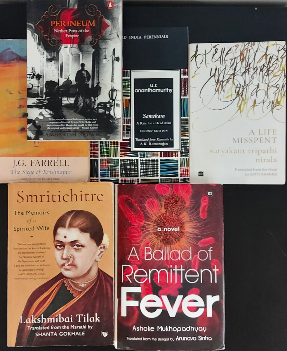 I was looking for pandemic references in literary works on India throughout the year. Enjoyed reading these six books in 2020. 1/9