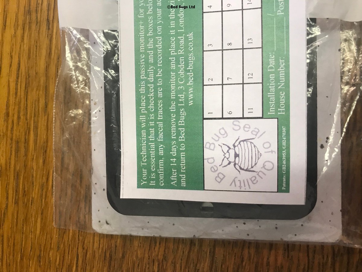 One of our Passive Monitors Proving its value in detecting bed bugs The perfect first line of defence in the war against bed bugs and easy to check bed-bugs.co.uk