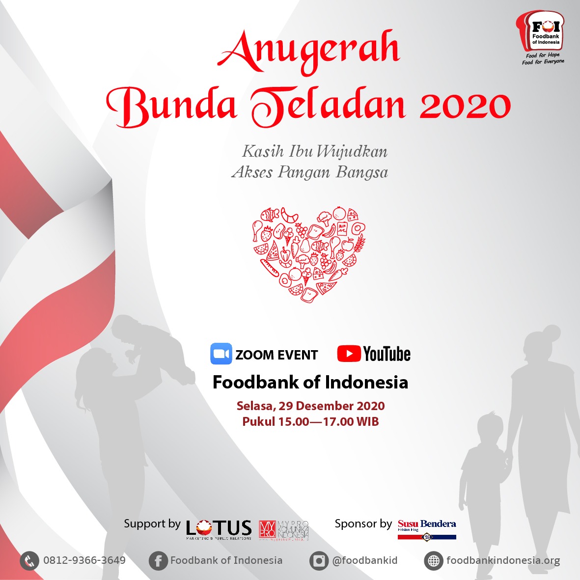DewiSulistiawty's tweet photo. Anugerah Bunda Teladan 2020 terbagi dalam bbrp kategori, yaitu kategori Bunda Menginspirasi, Lembaga Teraktif, Bunda Teladan, serta Lomba Masak Ikan Ibu & Anak.
@FoodbankID
#ABT2020 #FOI #HariIbu https://t.co/iHIdeAFBzM