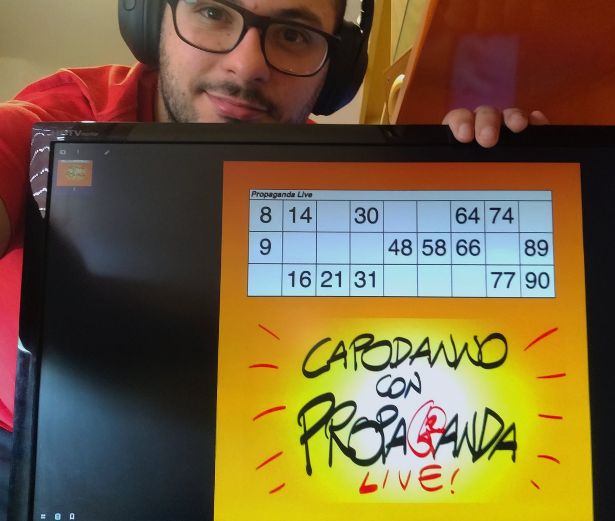 Capodanno prenotato con <a href="/welikeduel/">Propaganda Live</a> ecco la mia cartella per la #propagandatombola #propagandalive