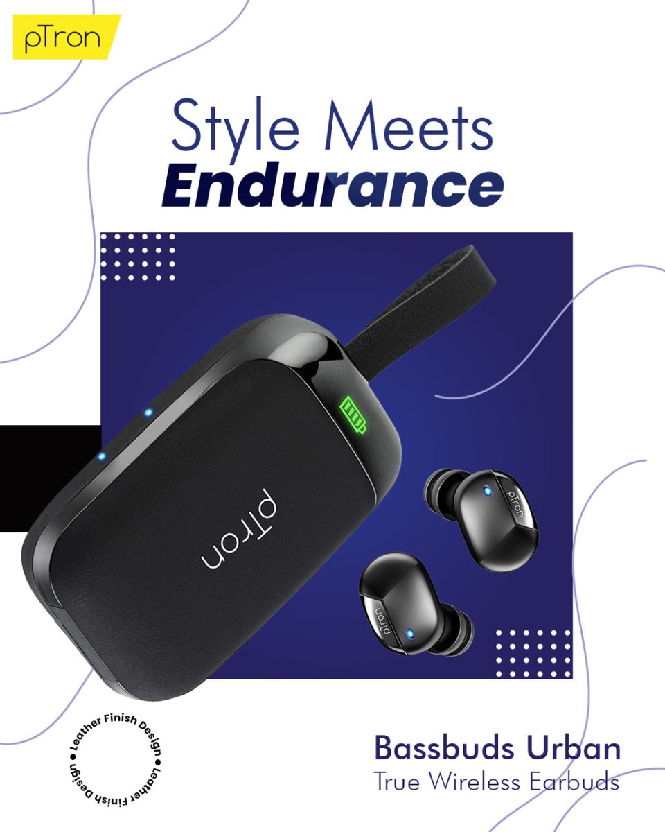 pTronIndia's tweet photo. Spice up your #NYE2021 look with the premium and stylish #BassbudsUrban. 

https://t.co/RJm7aWPUf5

#BassKaBoss #SlayIt #pTronIndia #BeLoudBeProud https://t.co/xY5pKObgox