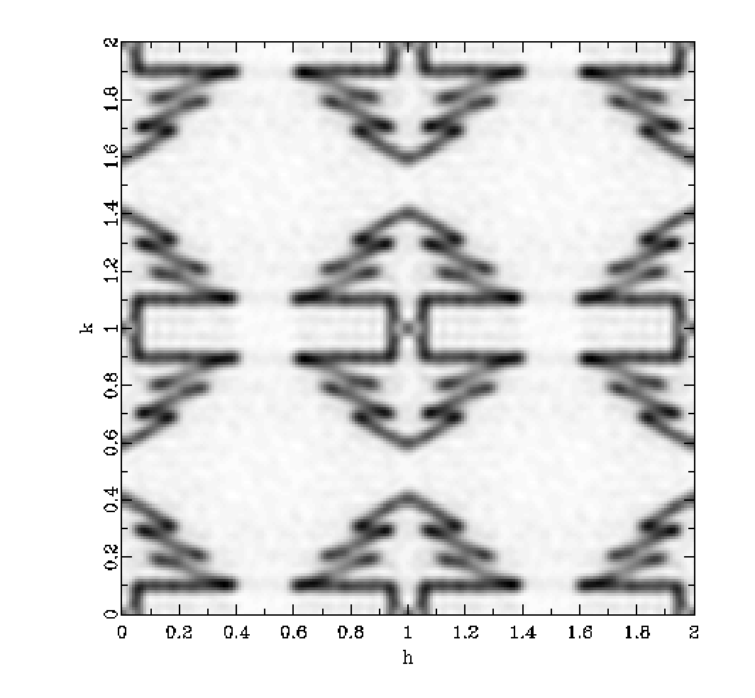 DISCUS_program's tweet image. Christmas fun. Ever wondered if you could make a Christmas tree diffraction pattern? #ReciprocalSpace #Art 
#Science