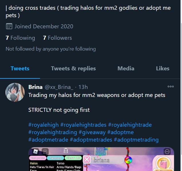 Roblox Adopt Me Trading (@RobloxTrades0) / X