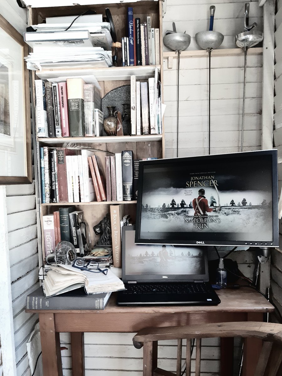 The essential writer's hut - where I researched and wrote 'Napoleon's Run' and 'Lords ot the Nile' over eight years.  

<a href="/Craig_Lye/">Craig Lye</a>  <a href="/JontWood/">Jon Wood</a> <a href="/AlisonDalby/">Alison Dalby</a> 
amazon.com/Napoleons-Run-…