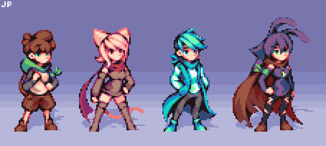 “My 4 pixel art favorites of 2020.✨✨ - #2020年自分が選ぶ今年の4枚 #pixelart #ドット絵” .