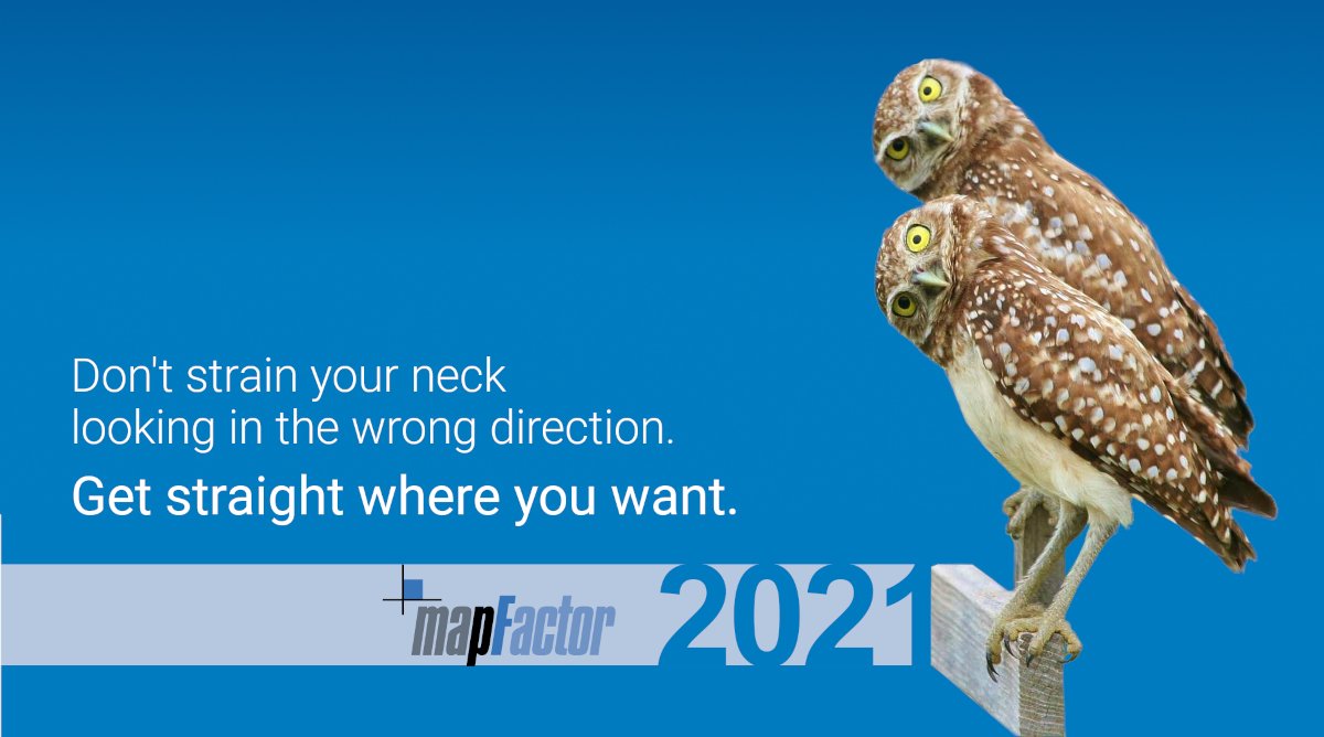 mapfactor's tweet image. We wish you health, optimism and a safe and stress-free journey wherever you go in the new year 2021.
Don&apos;t strain your neck looking in the wrong direction. Our navigation software will guide you straight where you want.
The MapFactor team
#mapfactor #gpsnavigation #pf2021