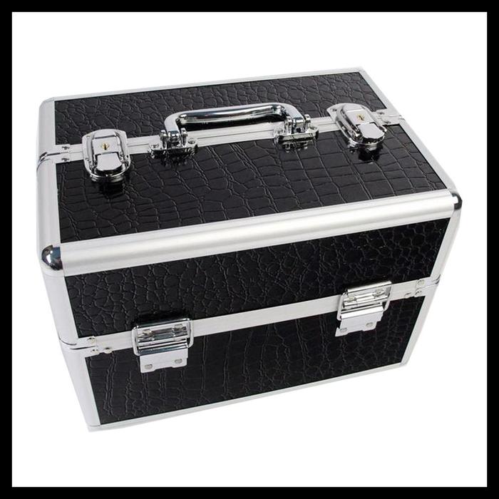 THE HOLLYWOOD PROFESSIONAL

Model Number: SNH102C
Lattice Quantity: 4-5
Material: Metal
Metal Type: Aluminum Alloy-no rust
Feature: Eco-Friendly
Style: Faux Crocodile
Technics: Glossy
Shape: Rectangle
Use: Make up
Product: Makeup Organizer
Name: The Hollywood Professional