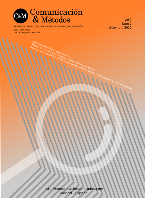 ComMetodos's tweet photo. Publicado el segundo número de la Revista Comunicación y Métodos. Contiene nueve artículos y está editada por la Profa. Palmar Álvarez-Blanco (Carleton College) y el Prof. Rodrigo Fernández-Miranda (U. Nacional de Tres de Febrero)

📖 https://t.co/fPV4TvBIgJ https://t.co/bMUtpgrVSA
