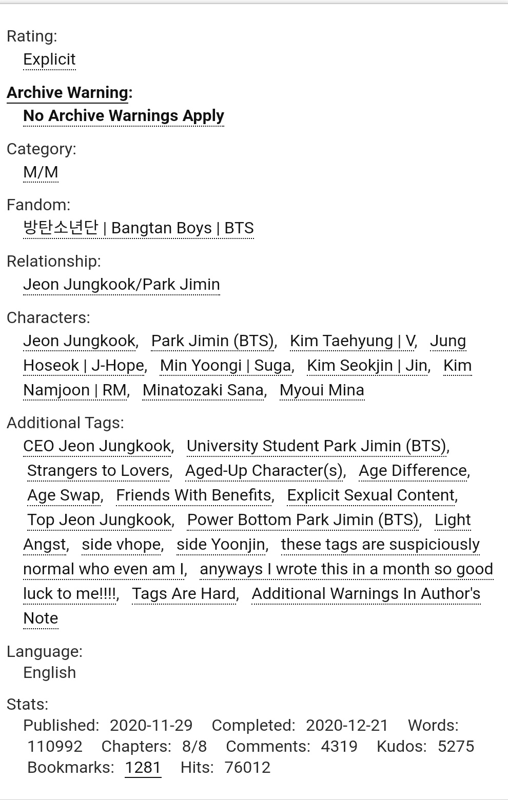 bts fic recs (ao3/twt) on Twitter "Drop Like Confetti by annie_vi