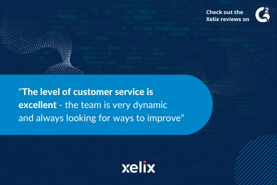 Xelix_AI's tweet photo. We're absolutely looking forward to even more co-development &amp; collaboration with our customers in 2021! ⭐️ #fintech #customerservice #SaaS #review https://t.co/vP3Iv4adk1