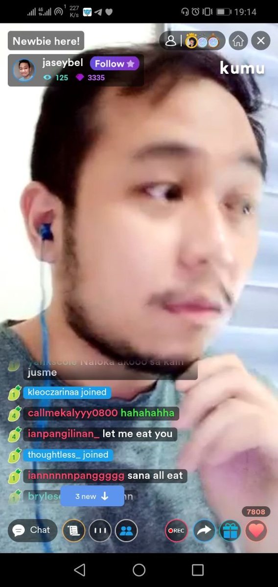 Si  @ianpangilinan_ po nagkakalat sa Kumu ni  @jaseybel.Hi,  @onlyforIAN_OFC your Bee is making a mess. Sksksksk