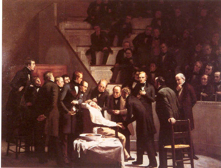 Thread: History of Anaesthesia and Painful Memories. On October 16, 1846, Boston dentist William T.G. Morton at Massachusetts General Hospital, used sulfuric ether to anaesthetise a man who needed surgery to remove a vascular tumor from his neck, according to