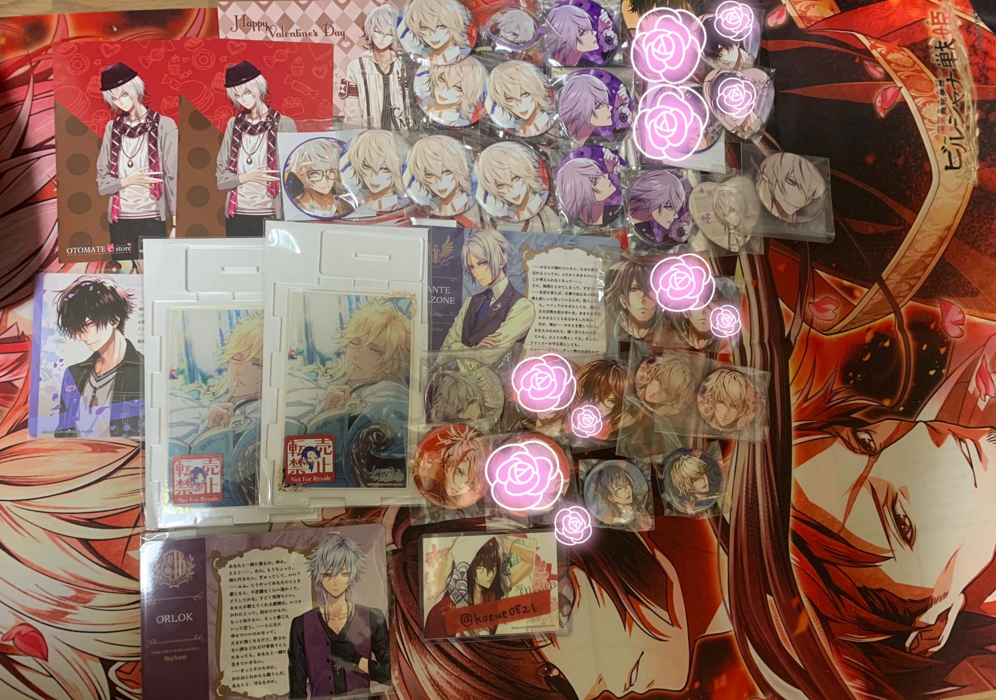 カラマリ 冬の市 2020-2021 スクエア缶バッジ 峰雄 2点まとめ Collar