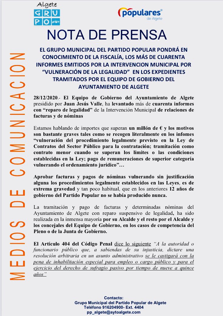 #GobiernoSuspenso #Algete