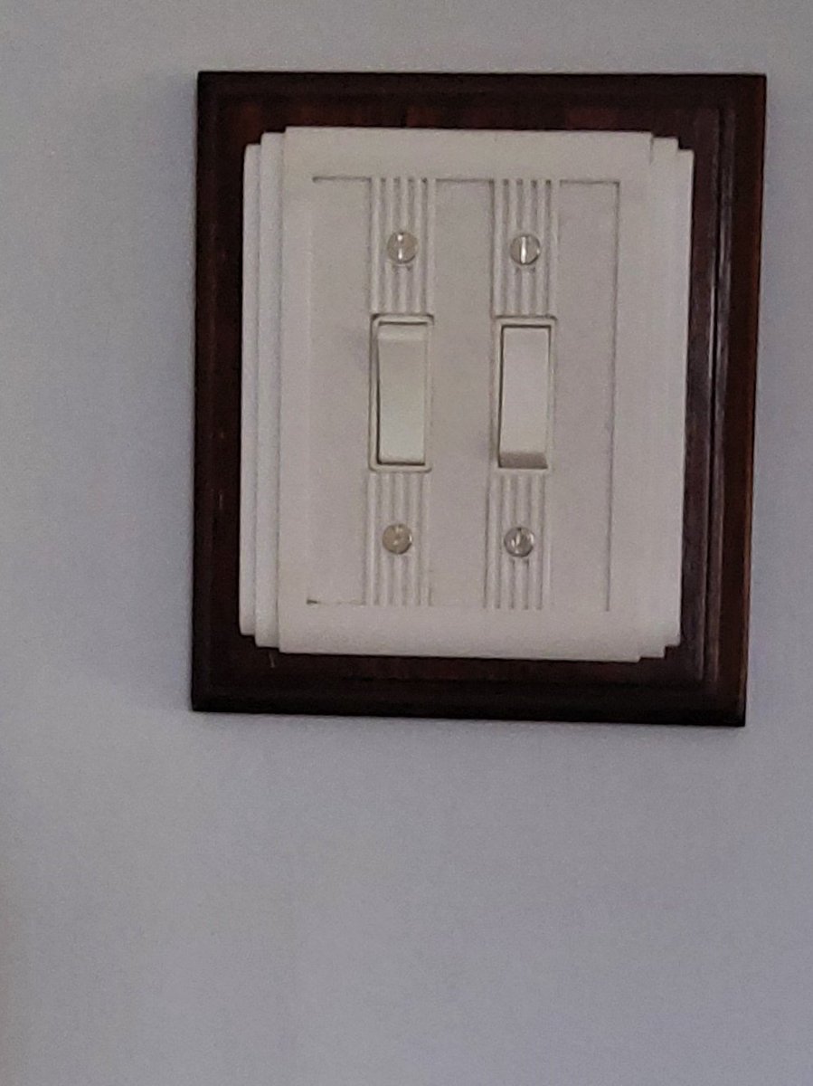 Thanks Mr KB for the image of your fitted ART DECO twin switch.
Yes, we agree it does look Good. Thanks for your feedback.