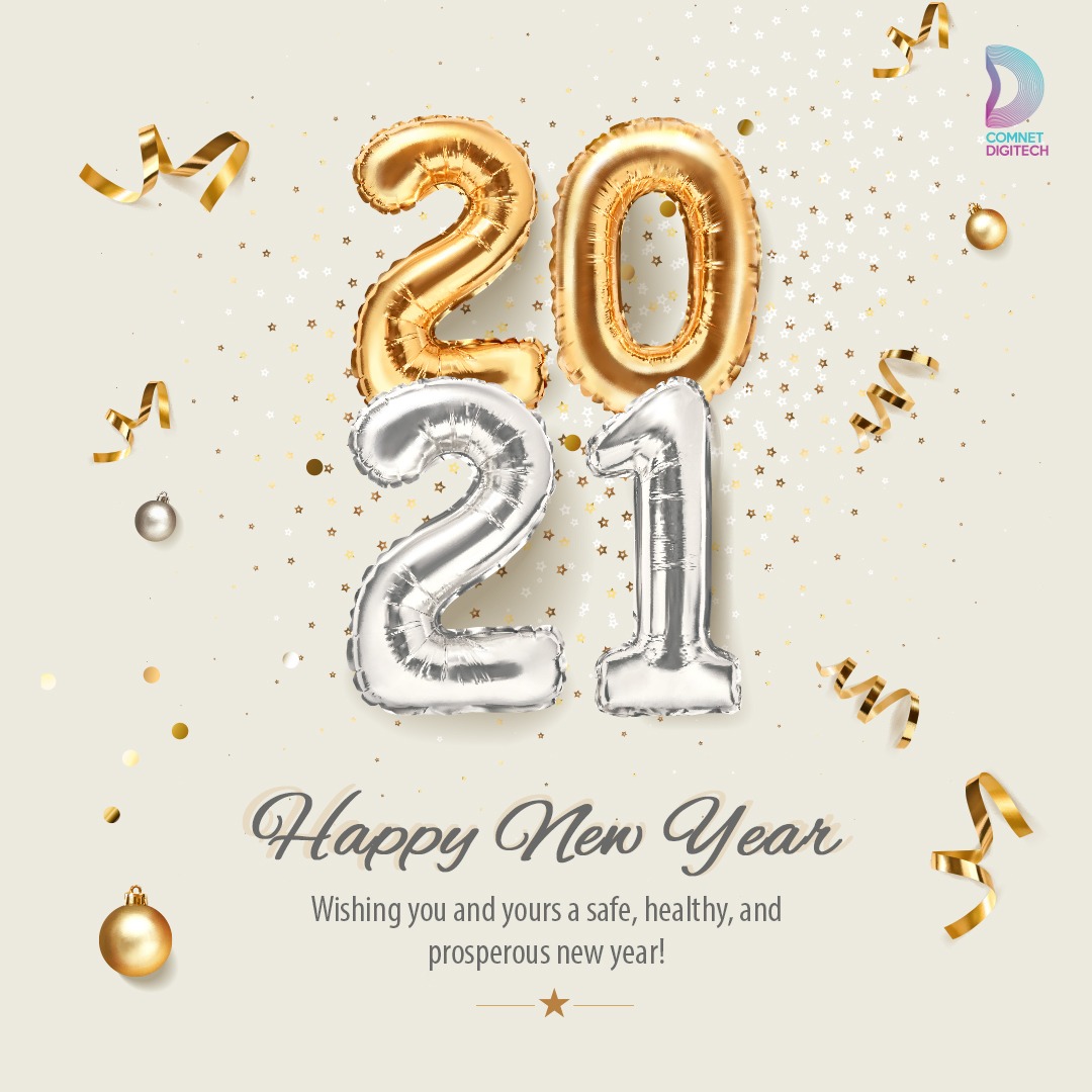 ComnetD's tweet image. Wave goodbye to the old and embrace the new with hope, dreams, and ambition. Wishing you a Happy New Year full of happiness!

#HappyNewYear #Happy2021 #ComnetDigitech #DigiTech