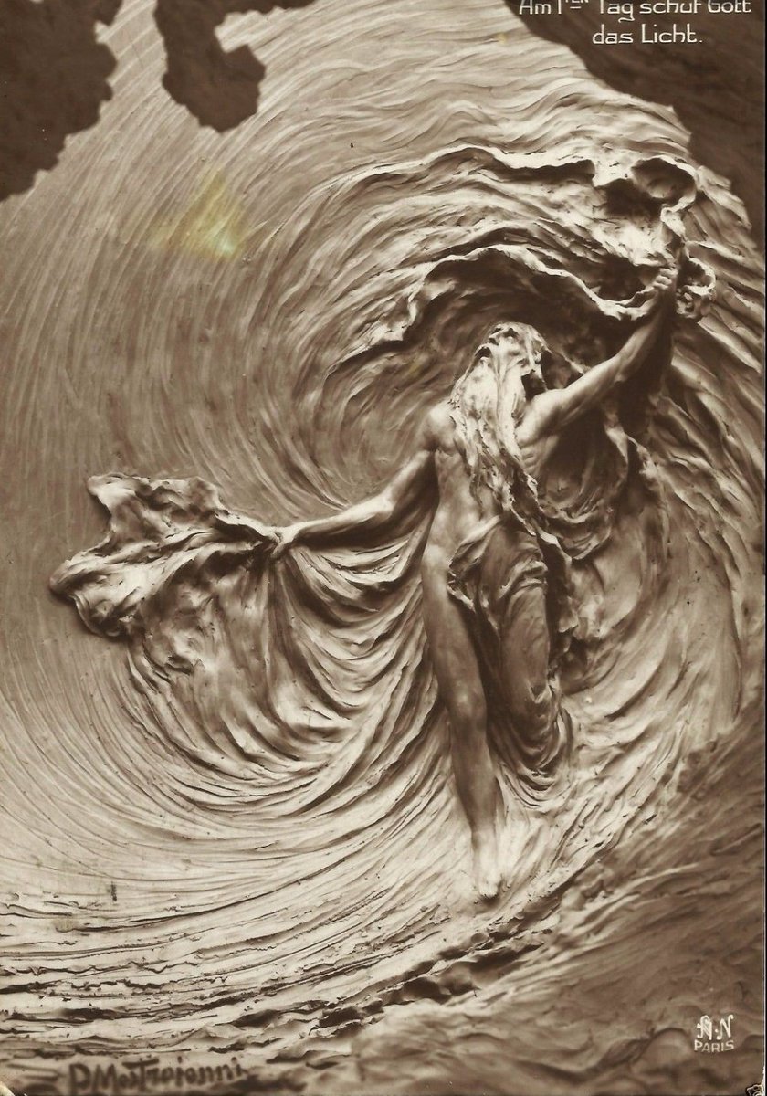 I want to dedicate a  #thread to one of my favorite unsung masters, Domenico Mastroianni. In the early XX century he created these unique ephimeral sculptures, similar to dioramas [1/4]