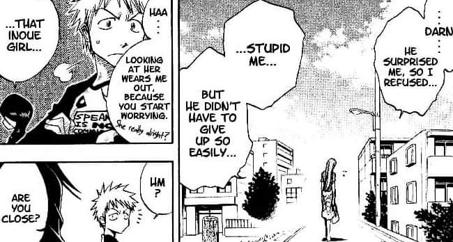 While in the manga he is really very concerned and more attentive to her.