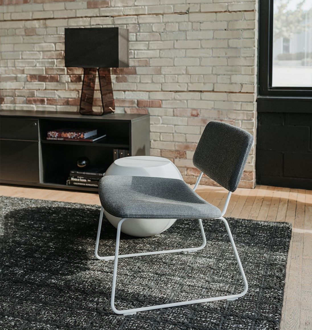 We are incredibly excited about this new Resonate Lounge chair by Haworth.  Sustainability is important to us and we are happy to see that this chair is made with 60% of recycled content.