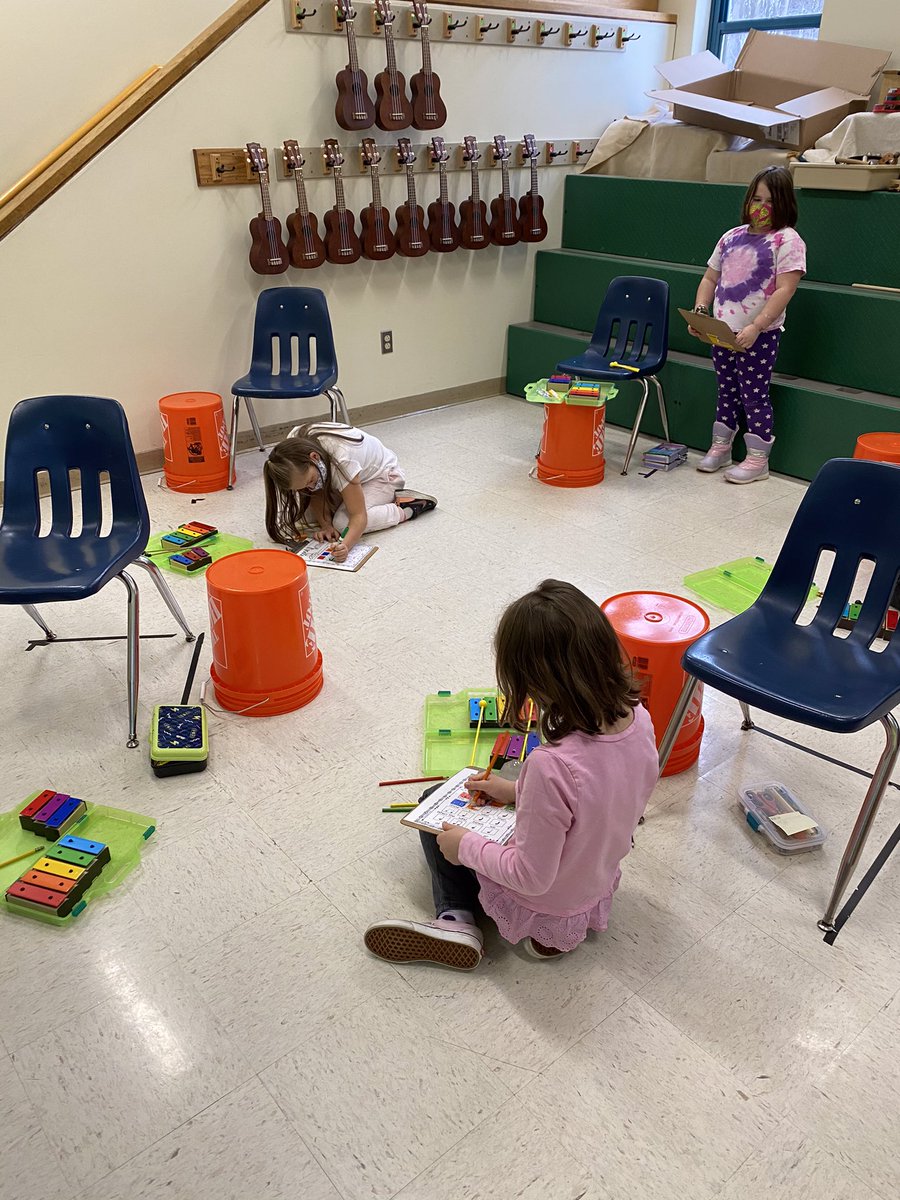 VillageSchool1's tweet photo. Mrs. Hanson’s class working on their “Frosty Weather” compositions in music today. @VillageSchool1 @mdoenews https://t.co/Ao3R14SAvM