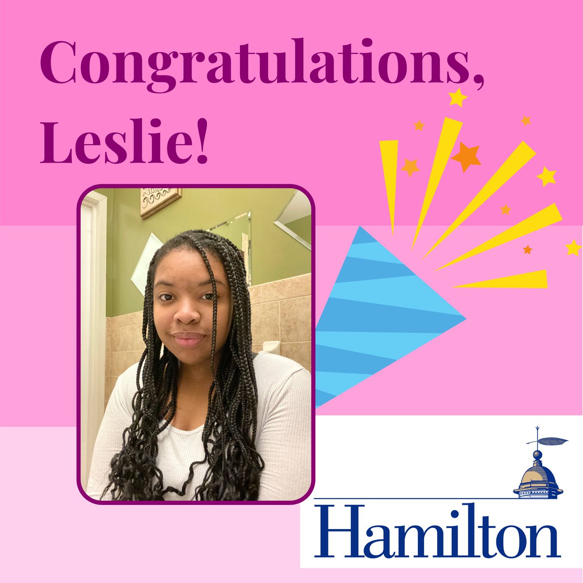 FirstWorkings's tweet photo. Huge shoutout to 2020 @MountSinaiNYC mentee and @DemocracyPrep senior, Leslie, on her acceptance to @HamiltonCollege to pursue a degree in Women & Gender Studies!
#college #collegebound #nycyouth #alumni #firstworkings #worksadream https://t.co/bz06tXfTV8