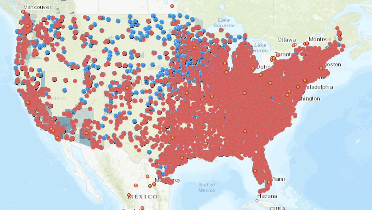 Put together, we can see that these three types of sites (pharmacies, fairgrounds/convention centers and major sports venues) are incredible useful. I propose that the federal government set a goal of having x% of the population within 5 miles of a vaccination site.