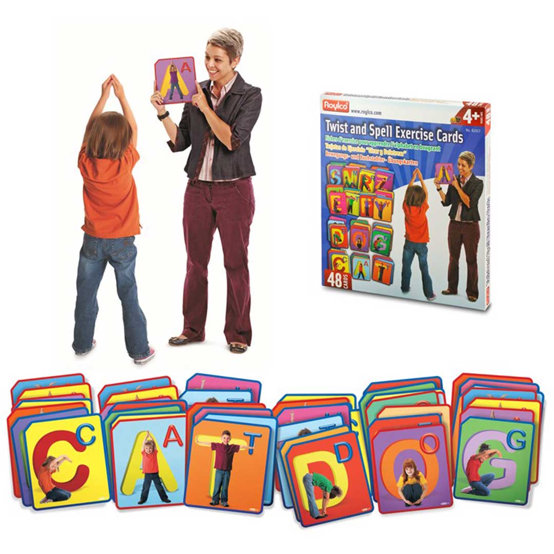 Move, stretch and twist your way through the ABC's!  Combine kinesthetic learning with literacy to get children moving. 

#fitnesscards #healthykids #newyearsgoals #fitnessgoals #kidsathome #roylco #newyearsresolution #fitnessmotivation #abc 

roylco.com/shop/twist-and…