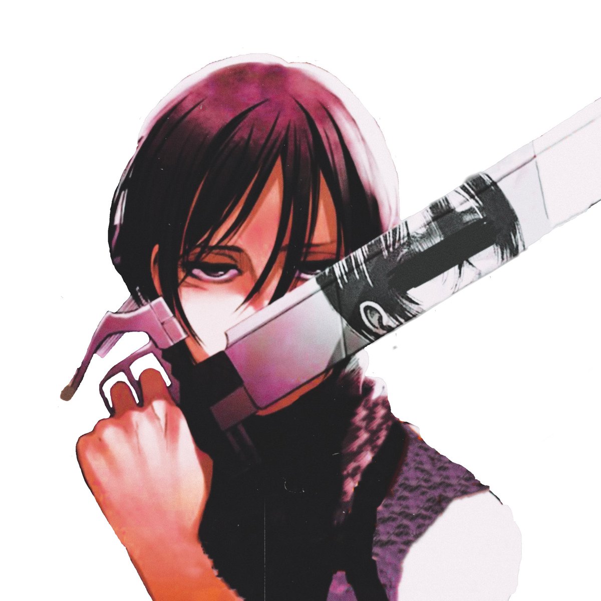 HHAACHIII's tweet photo. mikasa manga templates,   these were a bitch do blend.  though,  im happy with the final product. https://t.co/OgvhHGirCw