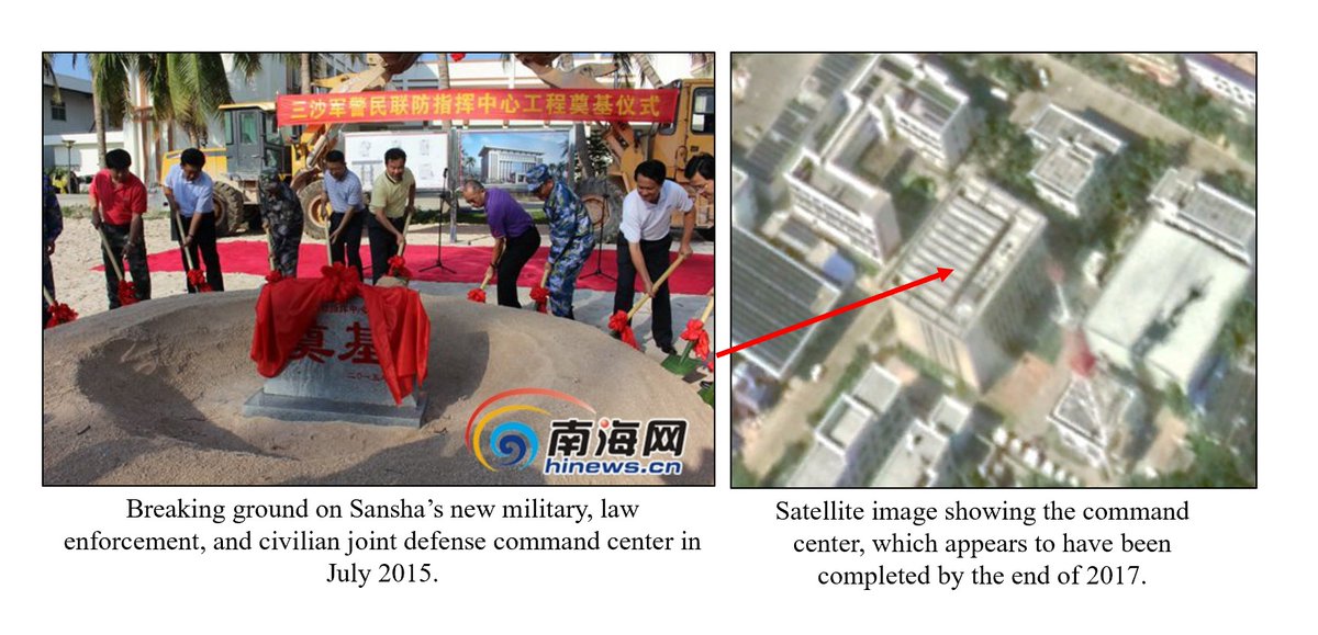 (7/) Sansha integrated both the SCLE and its new maritime militia force into a system of “military, law enforcement, and civilian joint defense” (军警民联防), which allows the city to coordinate information sharing and operations with the People’s Liberation Army (PLA).