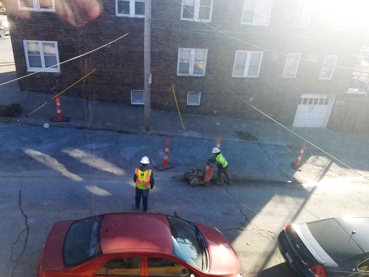 The week before that they were also digging the same hole. That's also interesting because...