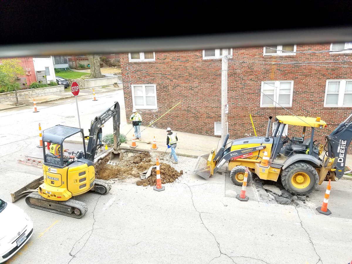They dug and filled the hole a few times. I didn't start documenting until the fall, and there were some quiet months, but the digging and filling of the same hole goes back all the way to Fall 2019...