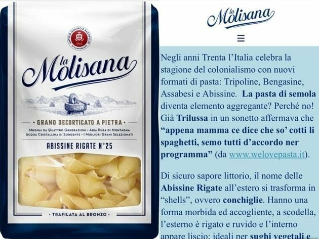 Si è resa conto #lamolisana
che non si può alludere giocosamente al fascismo e alla sua espressione coloniale, usandoli per il marketing.

Il colonialismo italiano è pagina nefasta della storia, con cui avremmo da tempo dovuto fare i conti, senza rimozioni o narrazioni di comodo!