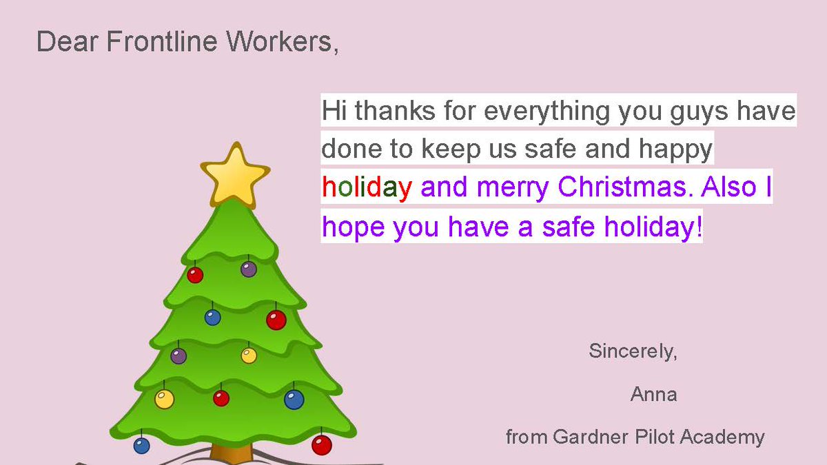 frontlinemaorg's tweet photo. Happy Holidays from Anna! https://t.co/bJoUGIxKCb