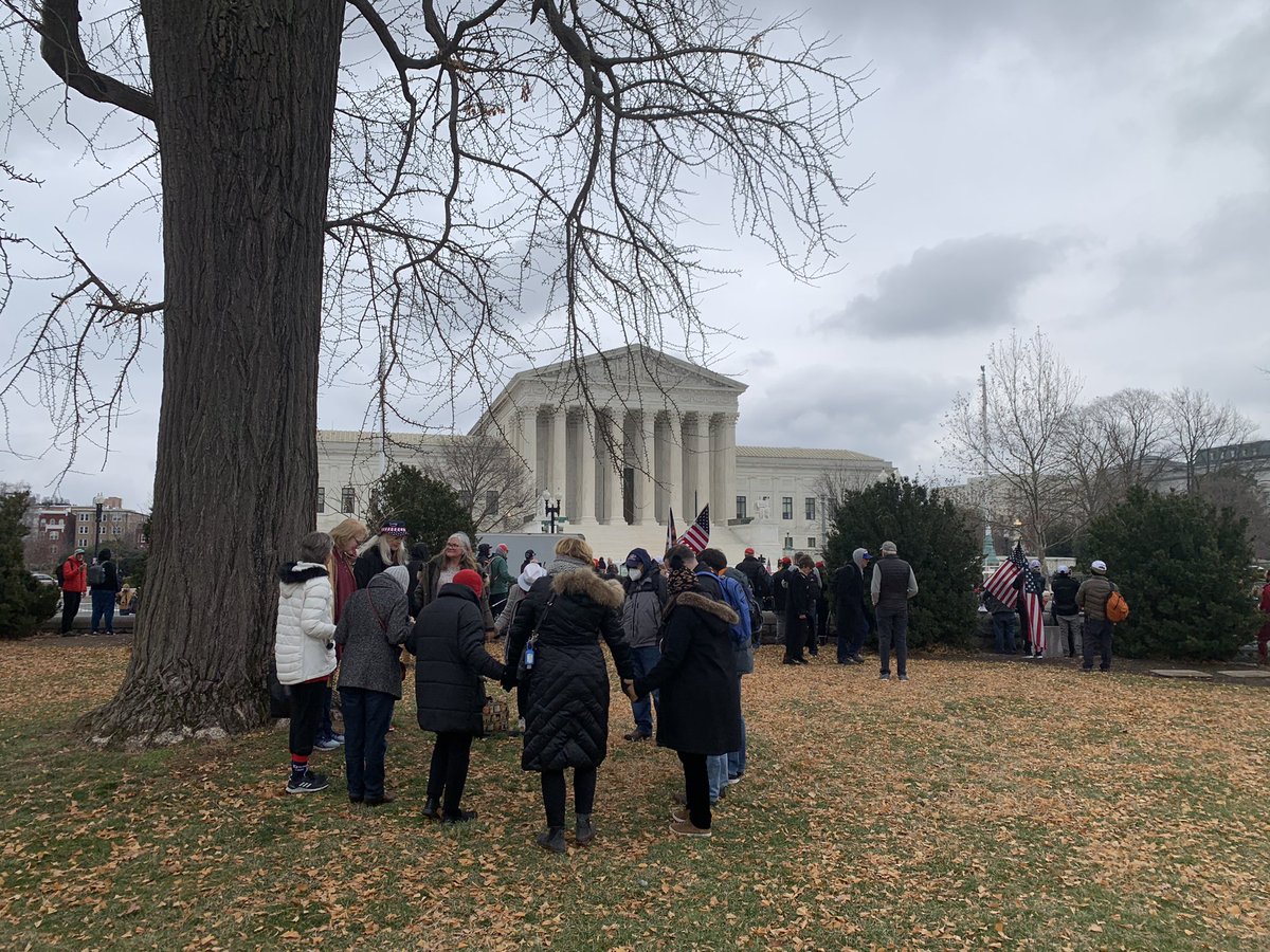 Some people are yelling back “We back the blue!” And “they busted Antifa!”Others are praying: “This is not about fighting, this is about supporting ‘One Under God.’”Another: “We feel cheated…we want you to intervene (God).”