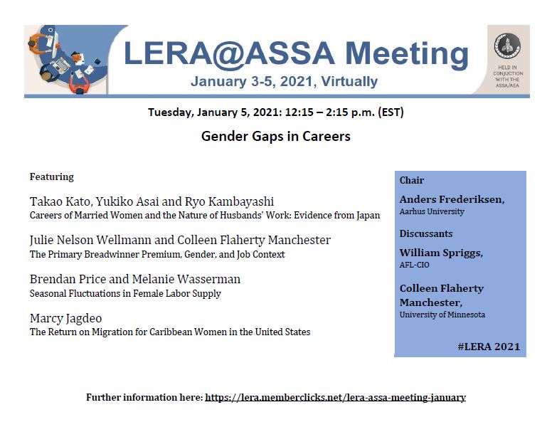 WSpriggs's tweet photo. Happening now #ASSA2021 #LERA with @HowardEcon  @MarcyJagdeo https://t.co/VAMGuPQbJq